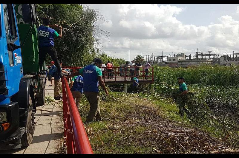 Finky Realizaron Un Operativo Integral De Limpieza En El Reservorio