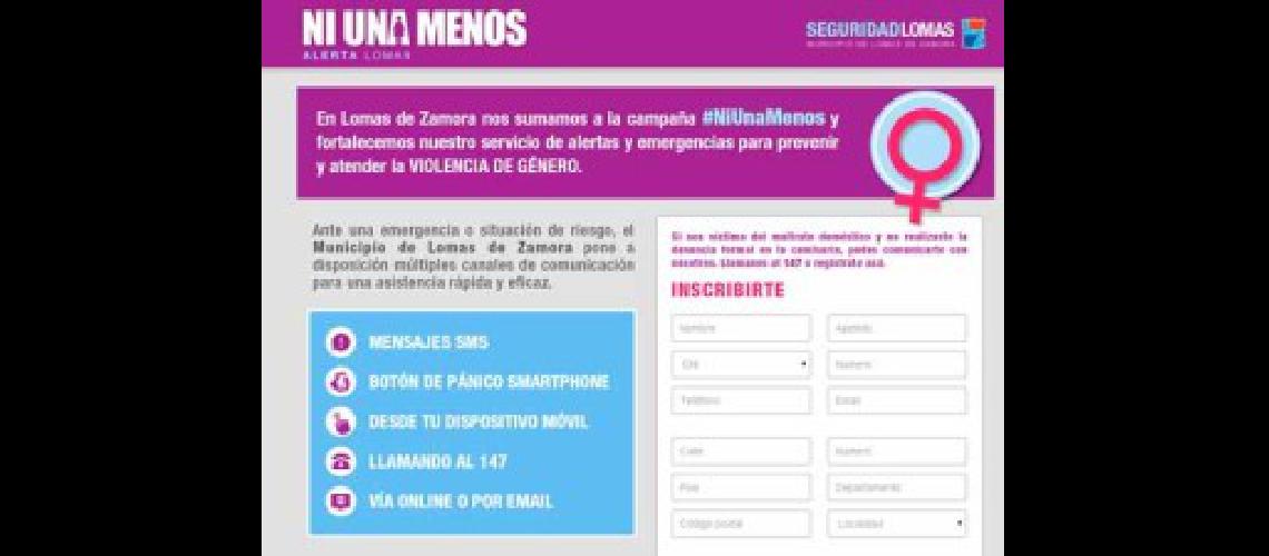 Lomas se suma a la campantildea en contra de la violencia de geacutenero
