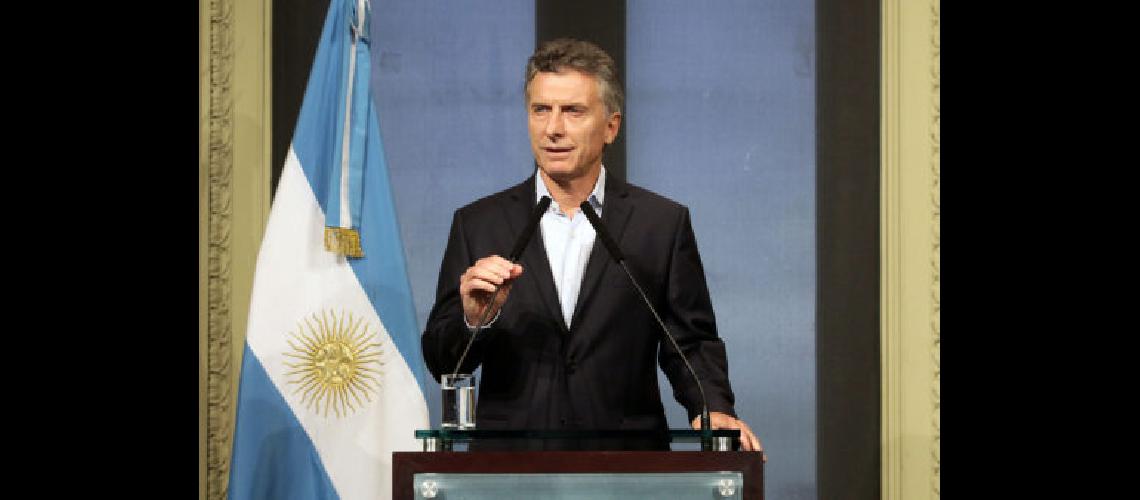 DYN900 BUENOS AIRES 12012016 EL PRESIDENTE ARGENTINO MAURICIO MACRI DURANTE LA CONFERENCIA DE PRENSA OFRECIDA ESTA MANtildeANA EN CASA DE GOBIERNO FOTO- DYNALBERTO RAGGIO