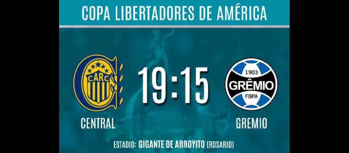 Rosario Central se juega su pasaje a los cuartos de final en Arroyito ante Gremio