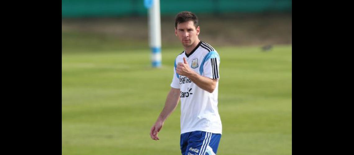 Lionel Messi Entrenamiento de la Seleccion Argentina de Futbol 28 de mayo de 2014 Complejo de AFA en Ezeiza Foto- Javier Garcia Martino  Photogamma