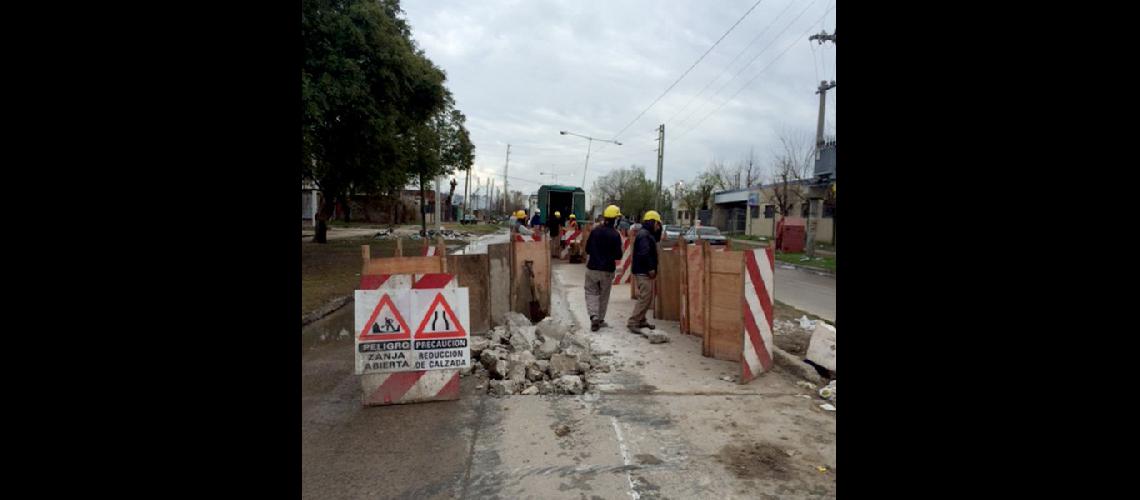 P2  Fiorito avanzan las obras para mejorar el servicio de agua potable