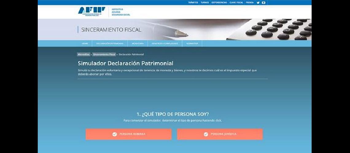 sinceramieno fiscal