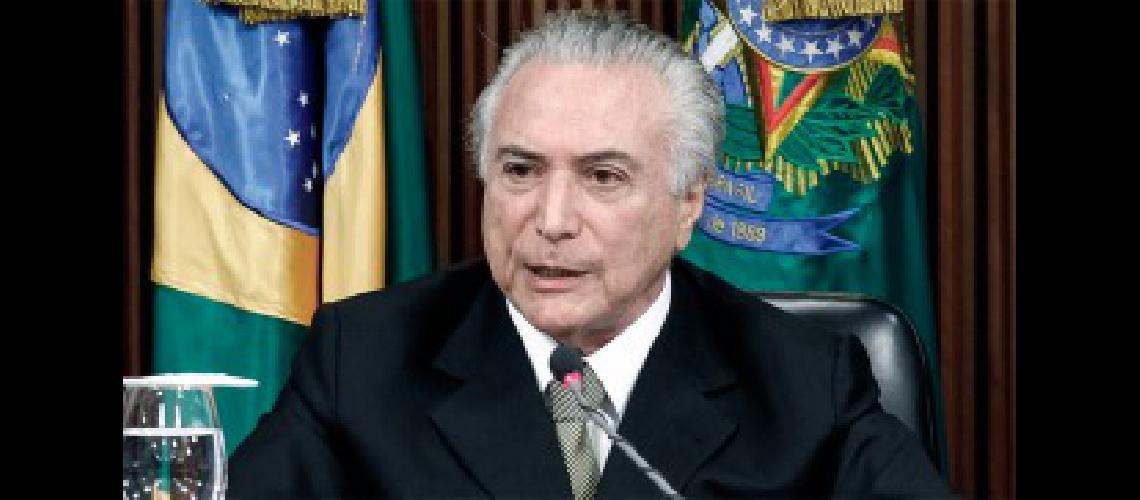 Temer dijo que sin reformas Brasil dejaraacute de funcionar en 2024