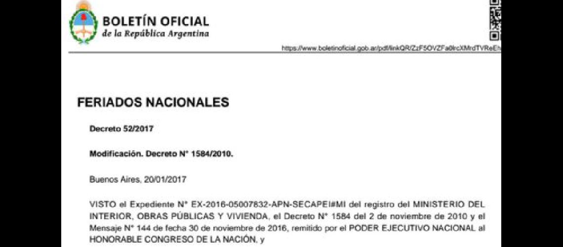 No se moveraacute la fecha de los feriados del 24 de marzo 2 de abril y 20 de junio