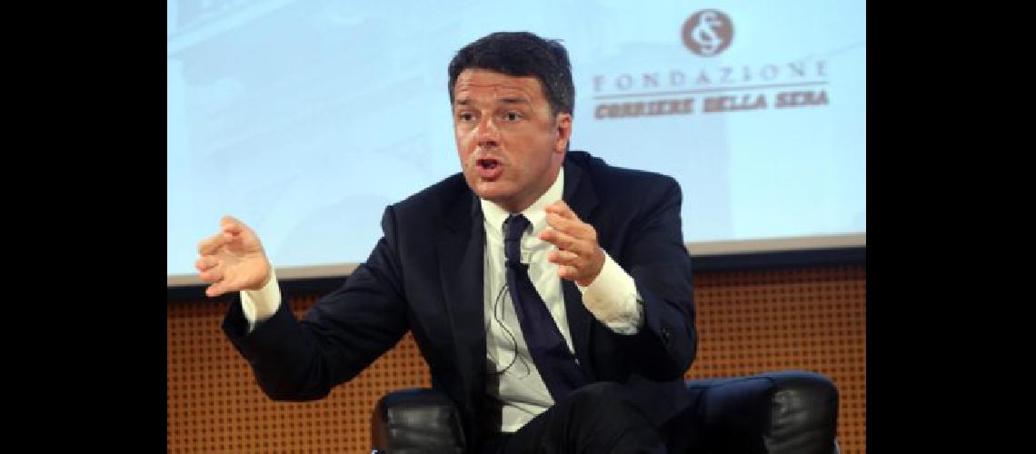 Renzi pidioacute evitar la escisioacuten del Partido Democraacutetico