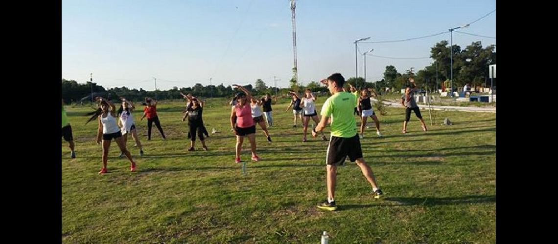 Entrenamiento en el Parque Llavallol