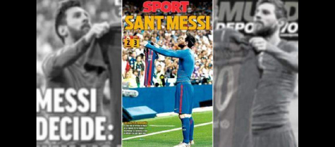 La prensa espantildeola dedica elogiosos tiacutetulos a Messi