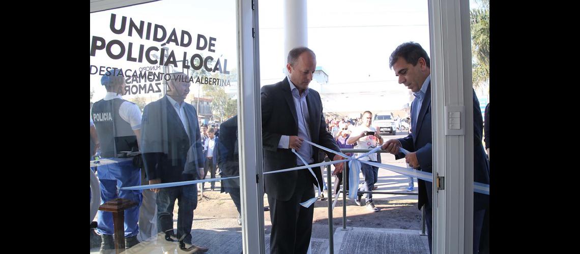 Martiacuten y Ritondo inauguraron un destacamento de la Policiacutea Local