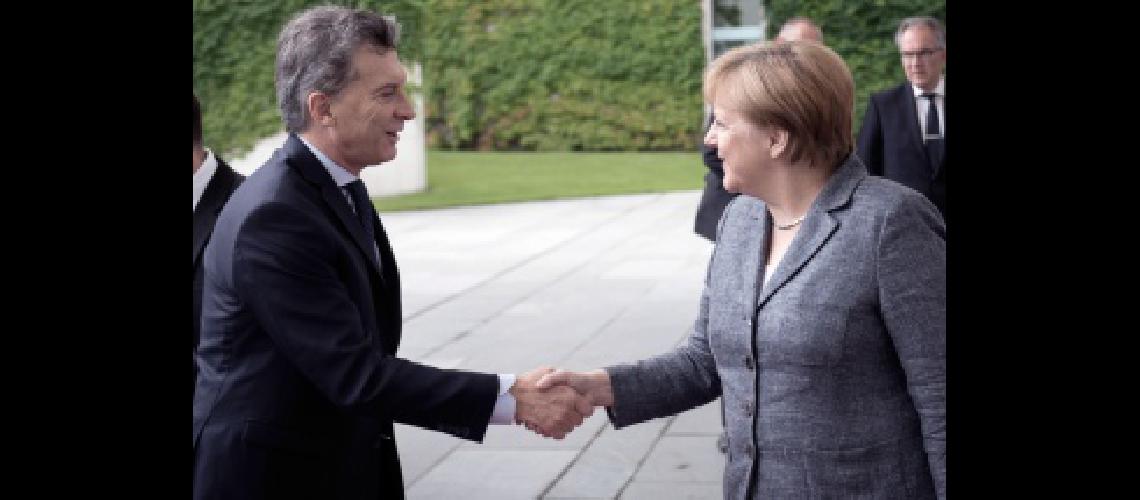 Mauricio Macri recibe a Angela Merkel
