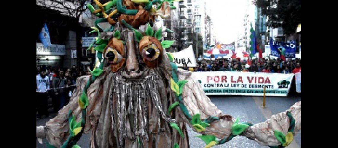 Organizaciones ambientales marcharon en defensa de los bosques nativos