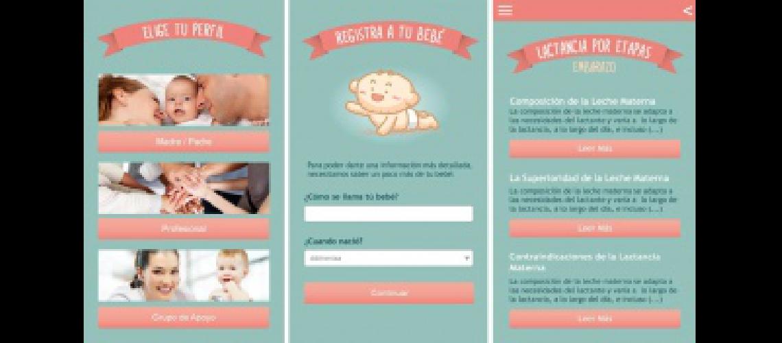 Una app ayuda a acompantildear la lactancia materna