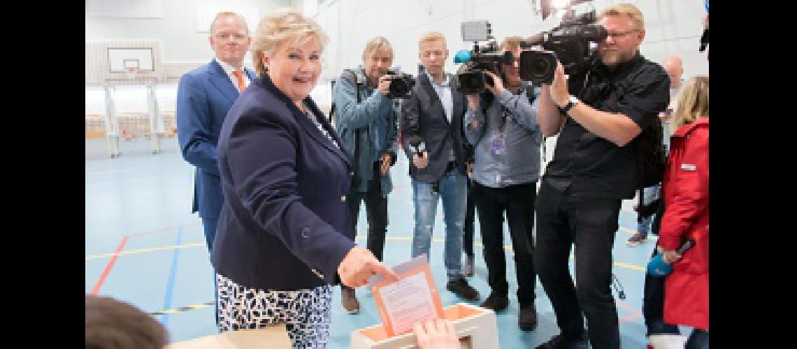 La coalicioacuten de la premier conservadora gana las parlamentarias noruegas