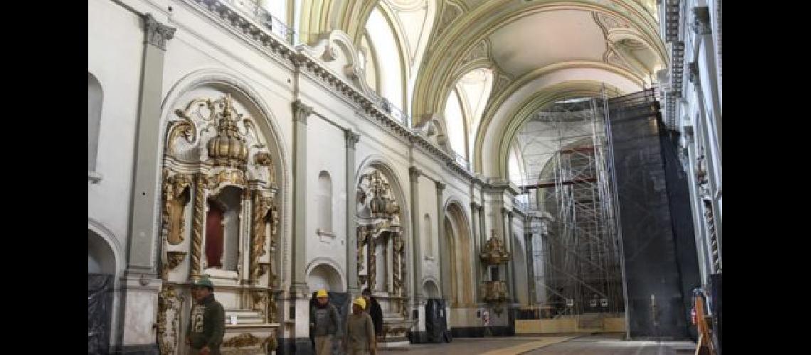 Restauran la Basiacutelica maacutes antigua del casco histoacuterico portentildeo