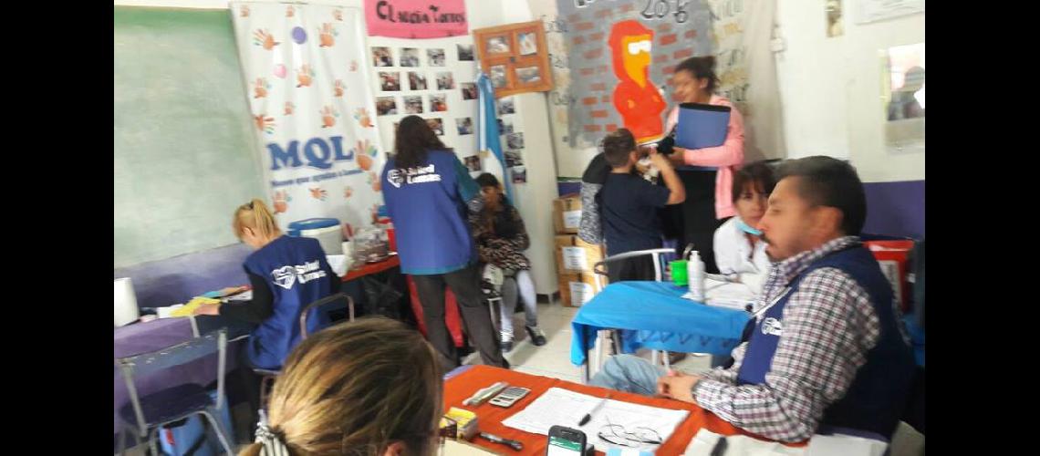 Hicieron un operativo de salud en la ON G Manos
