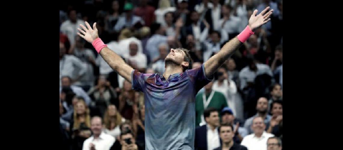 El tandilense Del Potro avanzoacute a cuartos de final en Pariacutes