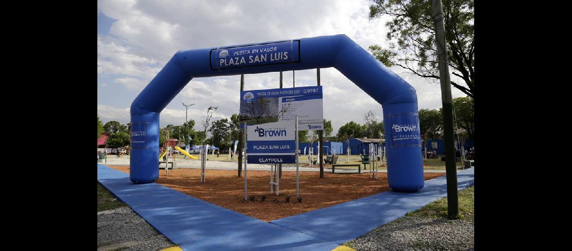 Renovaron una plaza de Claypole