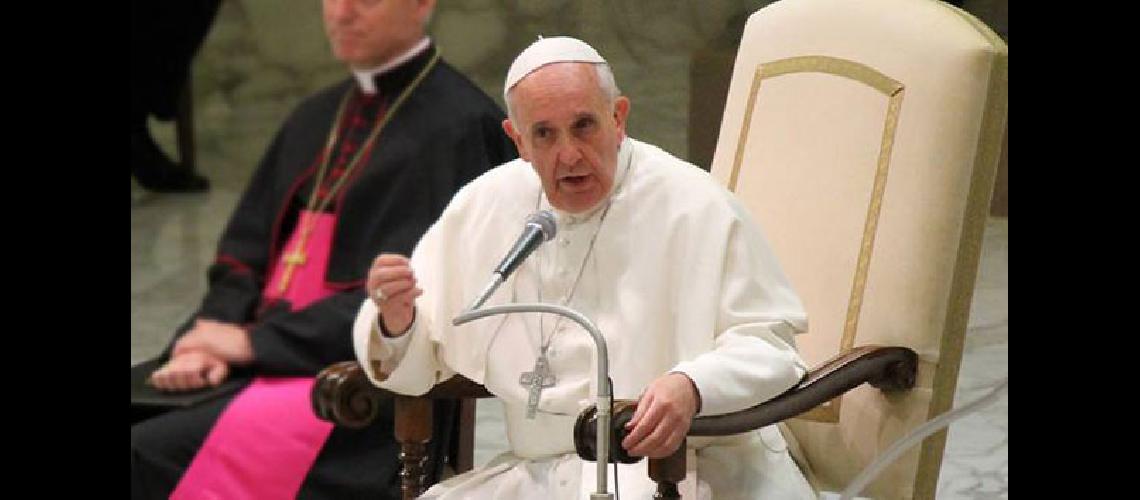 El Papa Francisco pidioacute terminar con la demanda en la lucha contra la trata