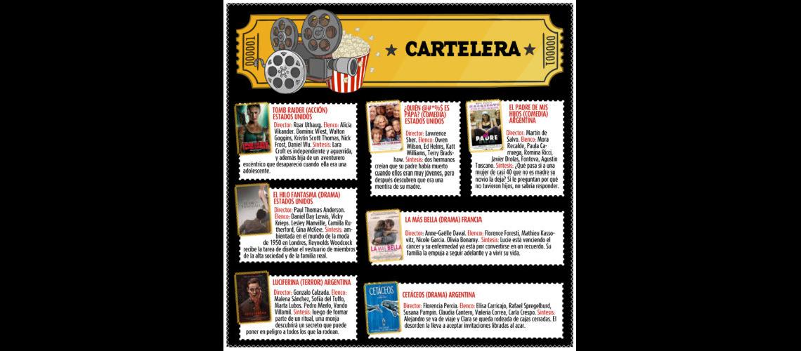 La cartelera de estrenos para esta semana
