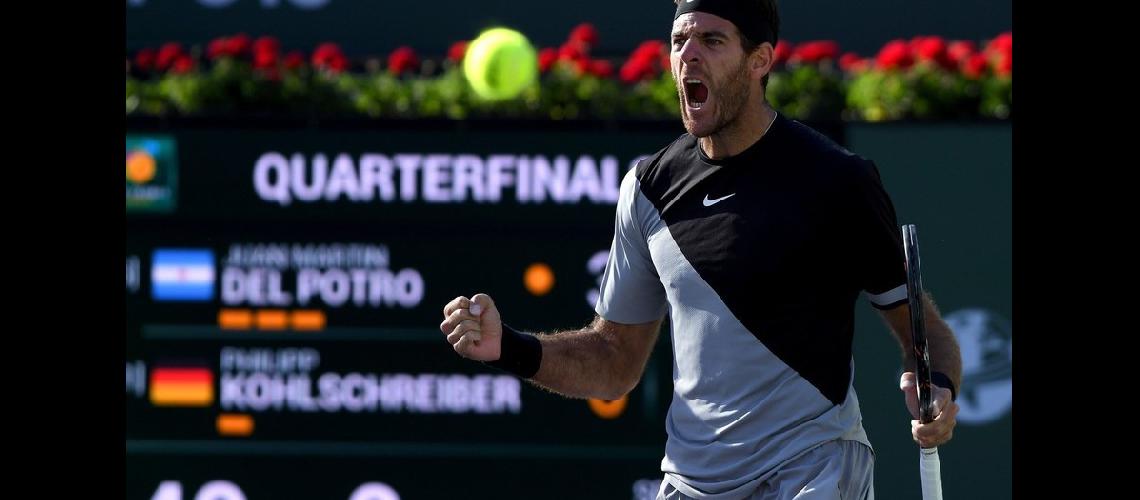 Del Potro se metioacute en las semifinales de Indian Wells