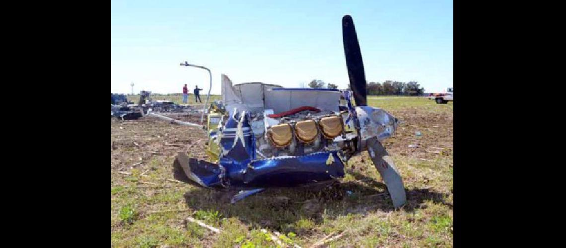 Se estrelloacute una avioneta en La Pampa- cinco muertos