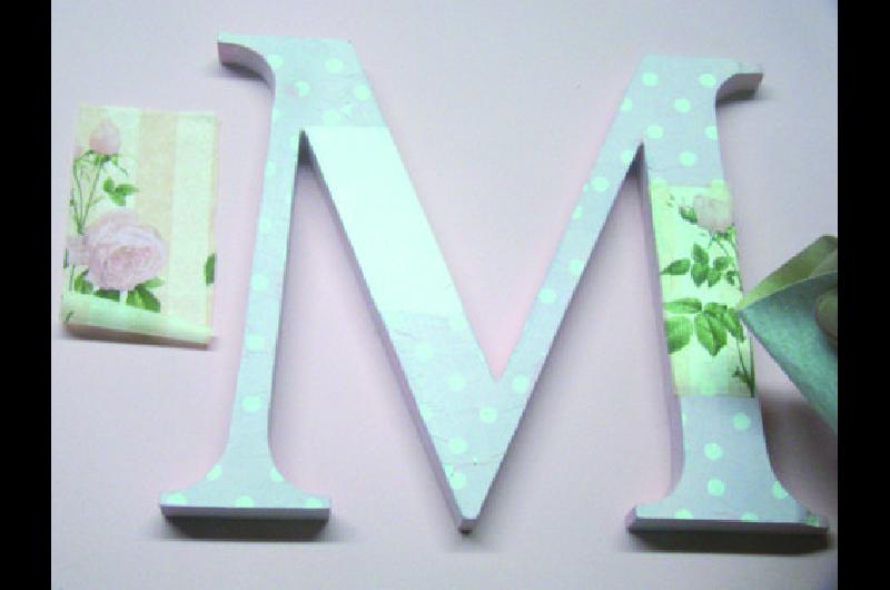 Letras decorativas para cualquier lugar de la casa por Martha Cacacio