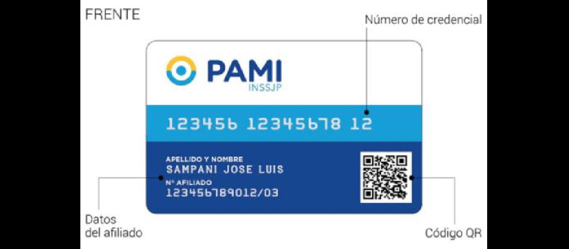 Nueva credencial para los afiliados de PAMI