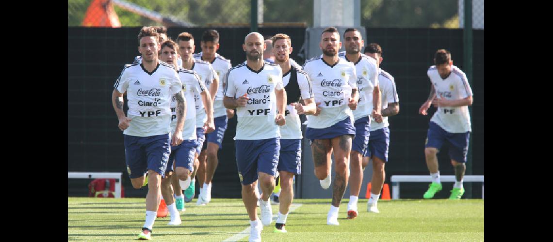 Argentina ya entrena en Barcelona