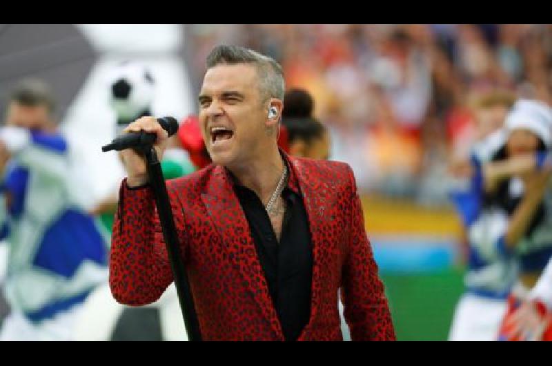 Robbie Williams le puso muacutesica a la apertura del Mundial