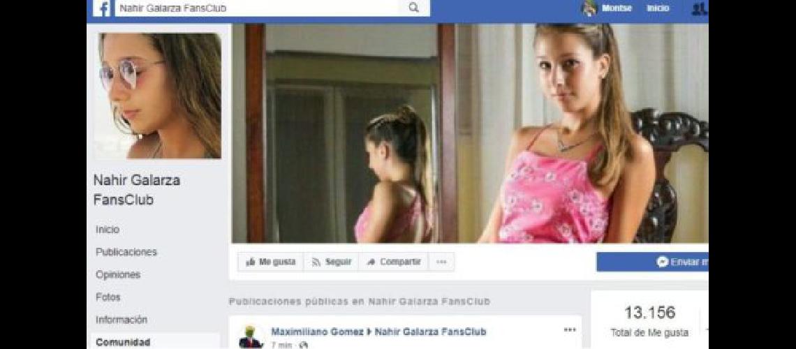 Facebook cerroacute una fan page a favor de Nahir Galarza