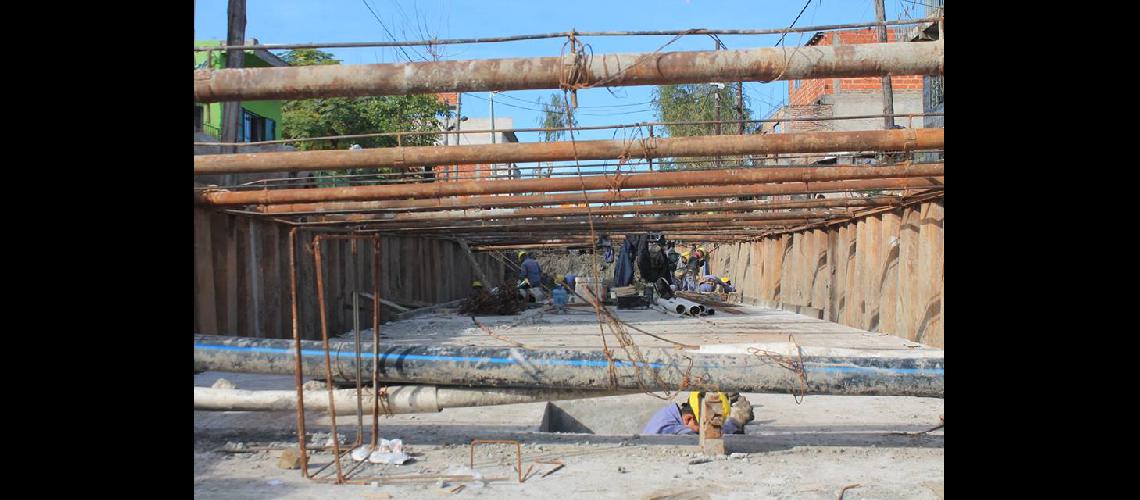 Aliviador Oeste- avanza la obra que mejoraraacute el escurrimiento del agua