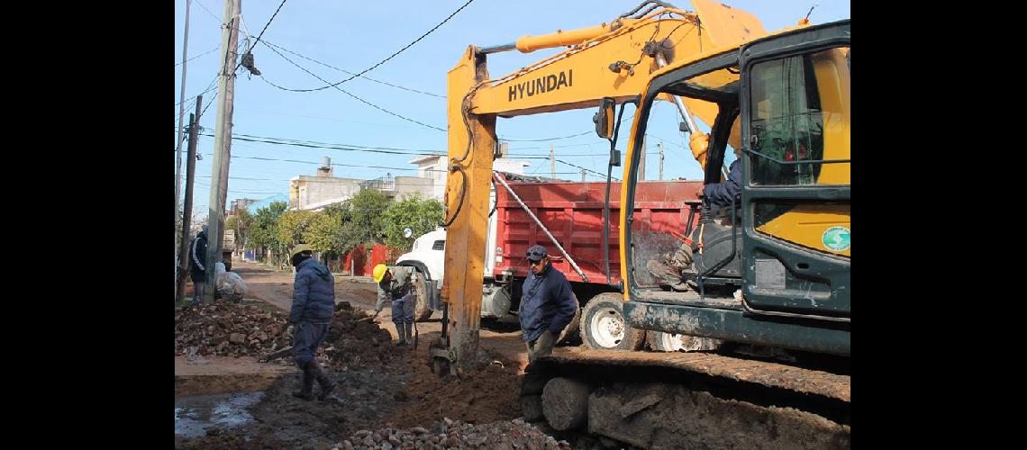 Aliviador Oeste- avanza la obra que mejoraraacute el escurrimiento del agua