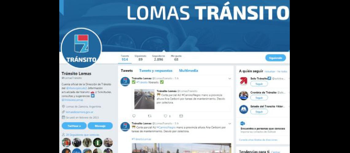 Lomas informa a los conductores a traveacutes de Twitter