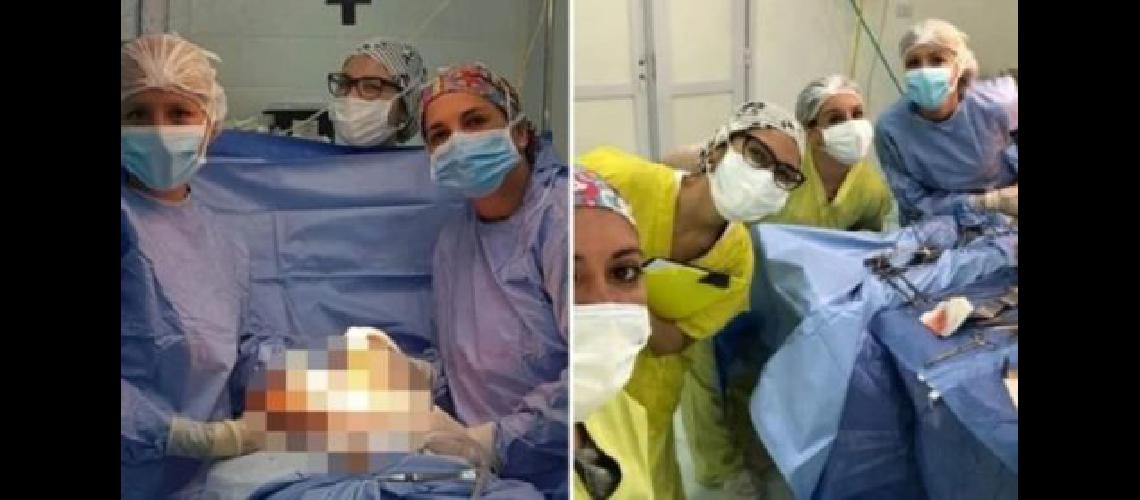 Los suspendieron por sacarse una selfie en medio de una operacioacuten