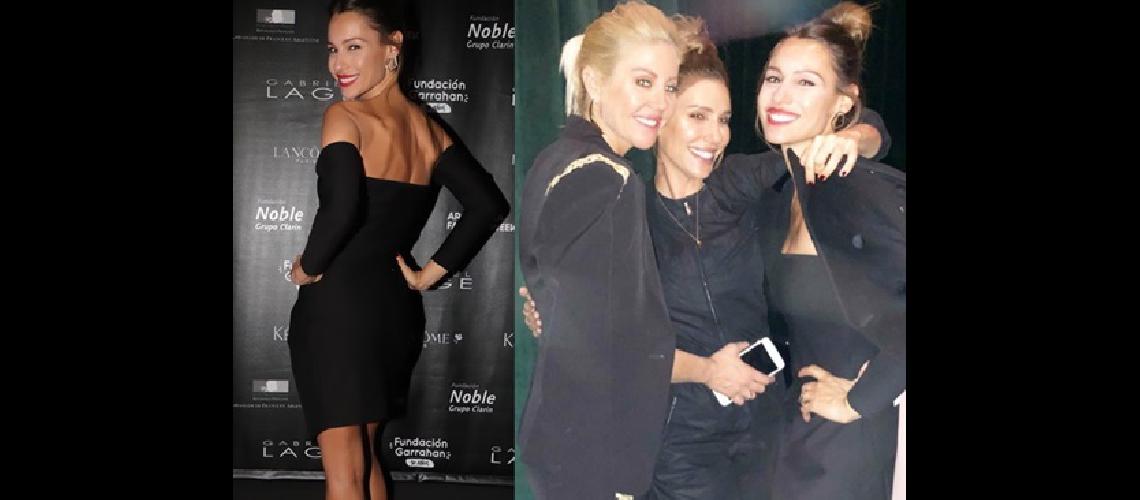 Pampita reaparecioacute en  la noche portentildea
