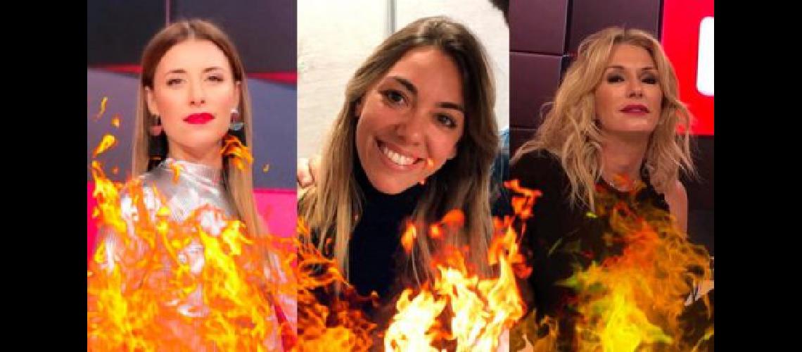 Tres mujeres en llamas