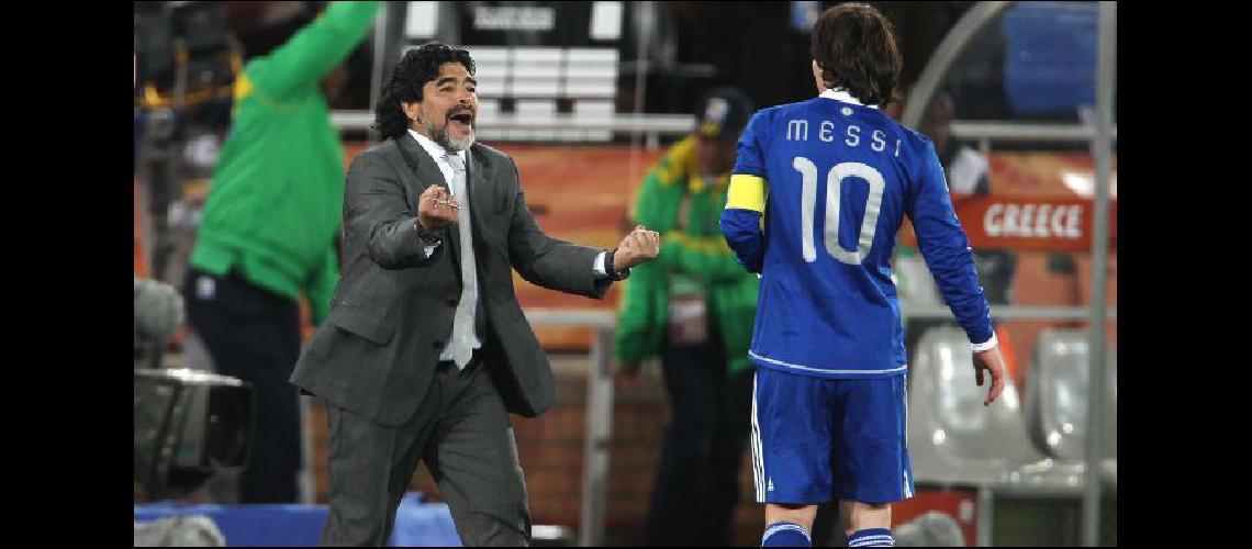 quotHay que sacarle el caudillo que queremos que sea Messi que no lo va a serquot dijo Diego