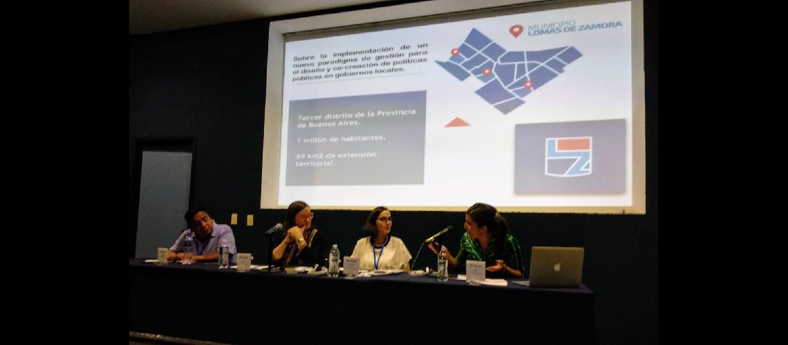La concejala lomense en el encuentro latinoamericano