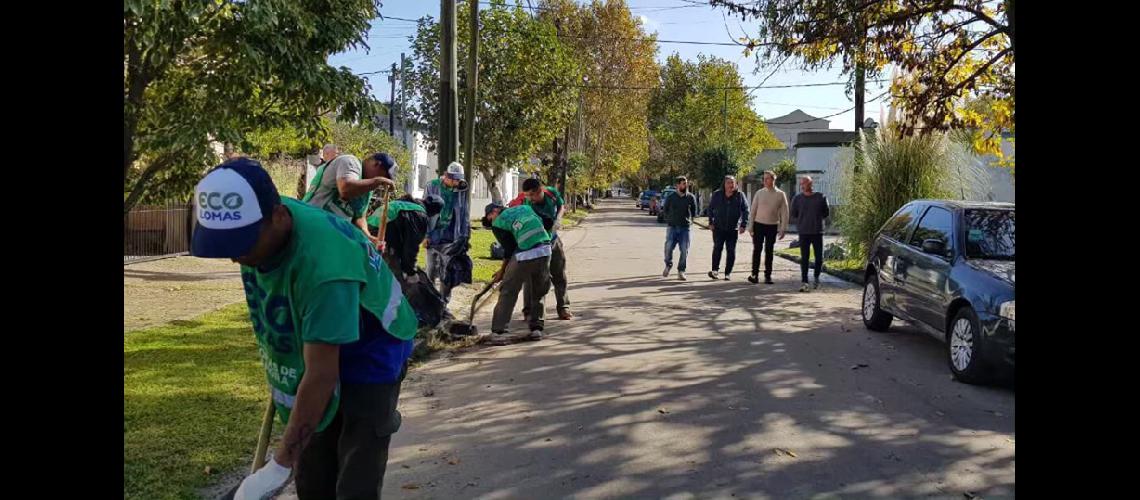 Se realizan tareas de mantenimiento barrido limpieza cordoneo y recoleccioacuten de montiacuteculos