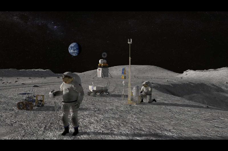 Estados Unidos prometioacute que en cinco antildeos volveraacuten a pisar la Luna