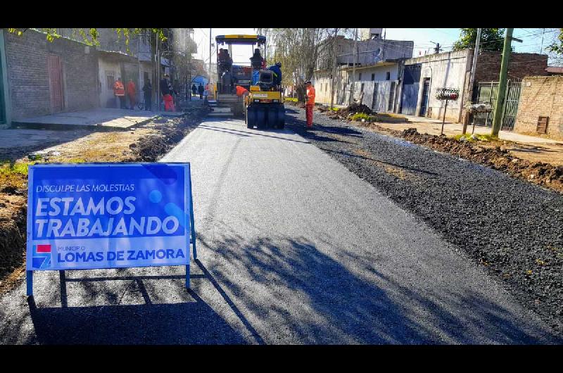 Nuevos asfaltos y arreglos para mejorar las calles de Lamadrid