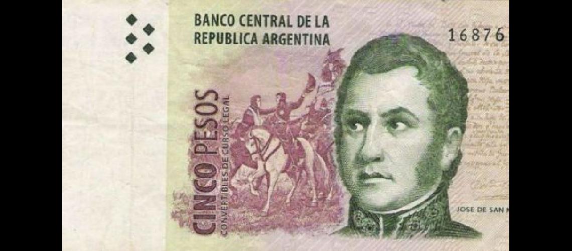 Los billetes de 5 pesos dejaraacuten de circular desde el 1 de febrero