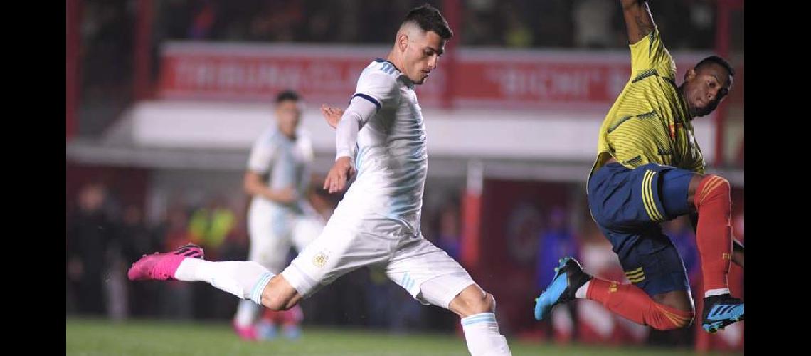 Argentina vencioacute a Colombia con un gol de Carranza