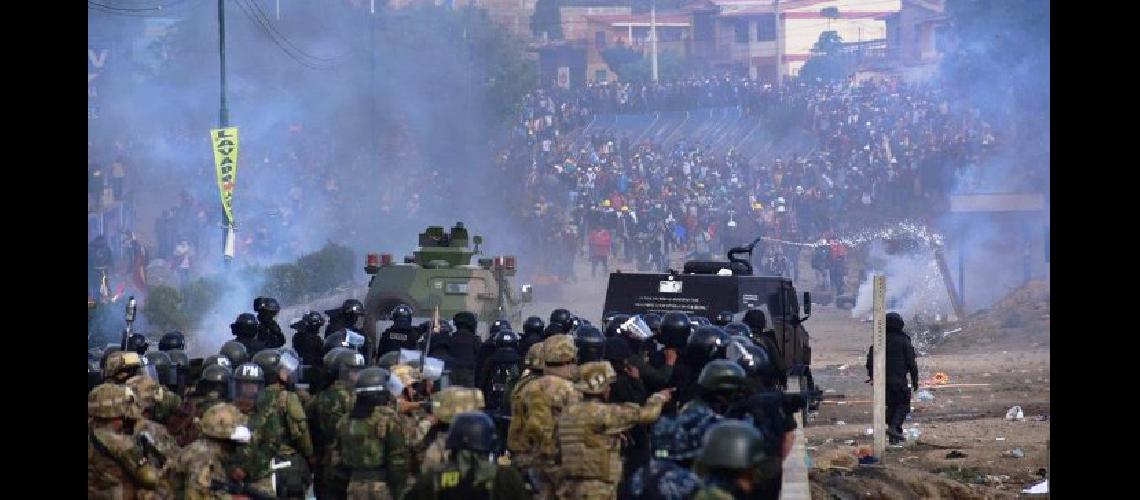 Represioacuten en Bolivia- ocho muertos