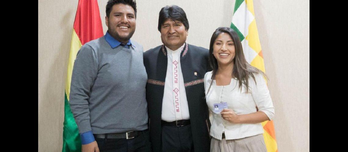 Los hijos de Evo Morales llegan a la Argentina