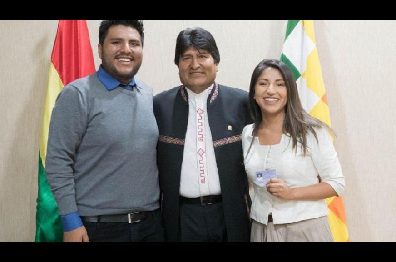Los hijos de Evo Morales llegan a la Argentina