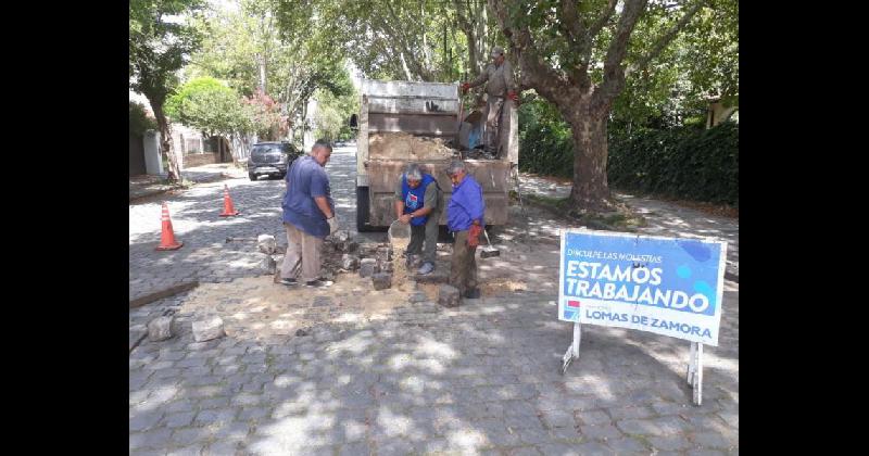 Avanza la repavimentacioacuten en las calles y avenidas de Lomas