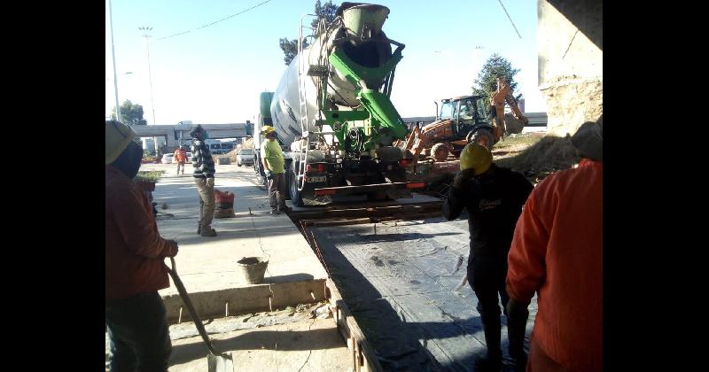 Lomas- avanzan las obras para mejorar el traacutensito en Puente La Noria