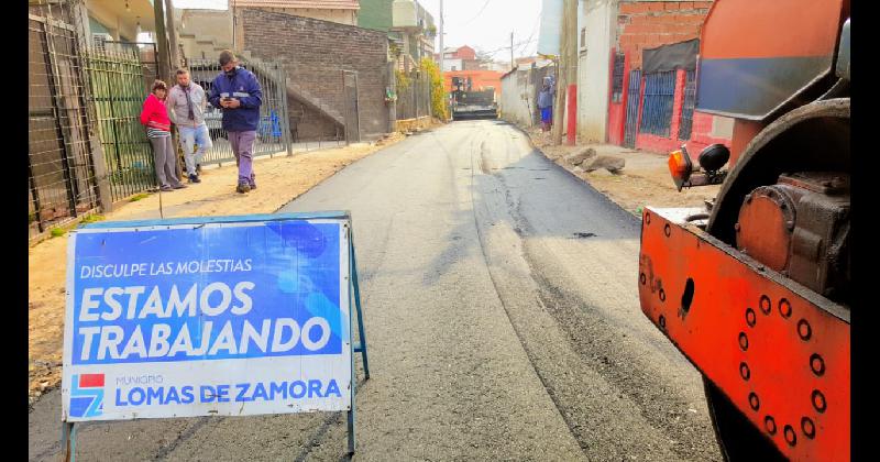 Lomas- avanzan las obras de urbanizacioacuten en el Barrio La Cava de Fiorito