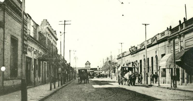 La calle Laprida a principios del siglo XX